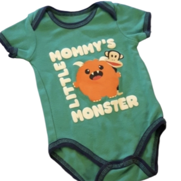size 3/6 M Paul Frank monster monkey onesie - Picture 1 of 6